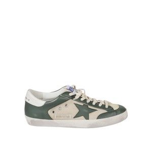Golden Goose Low-Top Sneakers With Textured Green - NWT